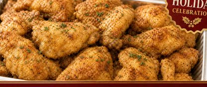 Fried chicken catering tray